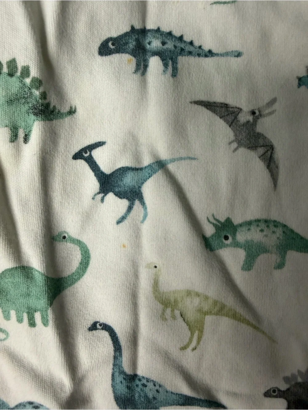 Next 1.5-2 years White Dino-Print One-Piece Sleeper